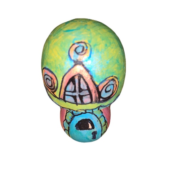 Whimsical Multicolor Mushroom Decor - Picture 2 of 2